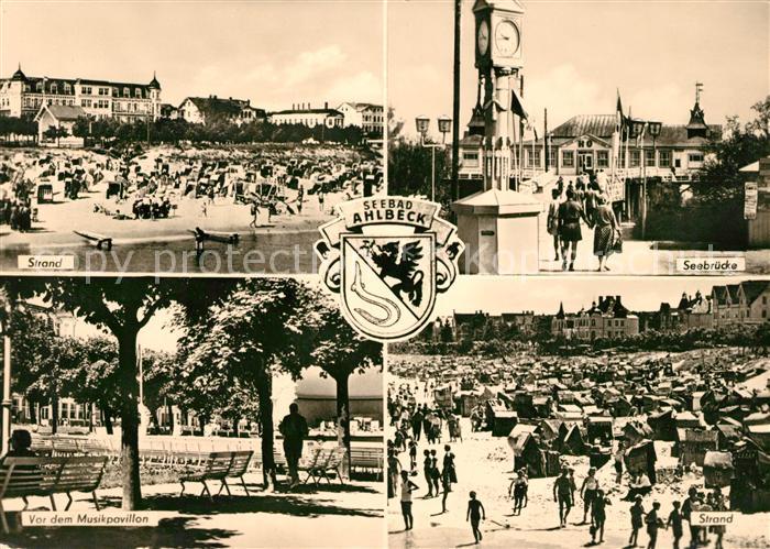 Ahlbeck Ostseebad Strand Seebruecke Musikpavillon