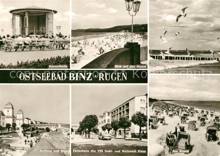 Binz Ruegen Konzerthalle Strand Kurhaus Ferienheim VEB Stahl Walzwerk Riesa