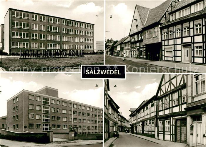 Salzwedel Kaethe Kollwitz Schule Strasse der Jugend Feierabendheim Clara Zetkin