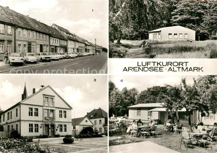 Arendsee Altmark Friedensstrasse Kurhaus FDGB Feriendienst Kaffeegarten