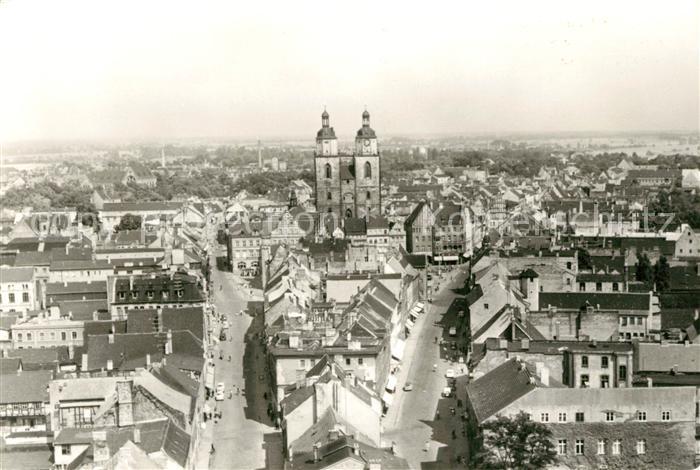 Wittenberg Lutherstadt Blick von Schlosskirche