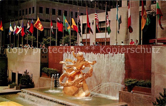New York City Prometheus Fountain Rockefeller Center