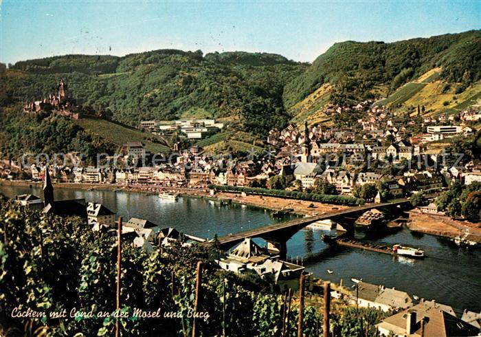 Cochem Mosel mit Cond an der Mosel und Burg
