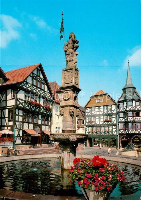 Fritzlar Rolandbrunnen auf dem Markt