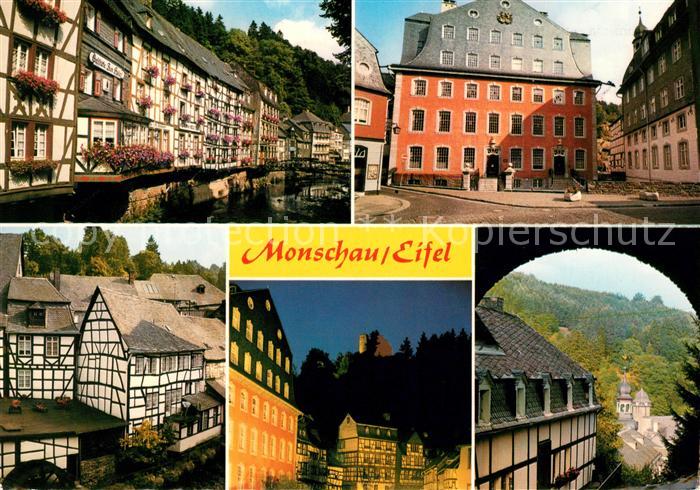 Monschau Rurpartie Rotes Haus Burgruine Haller