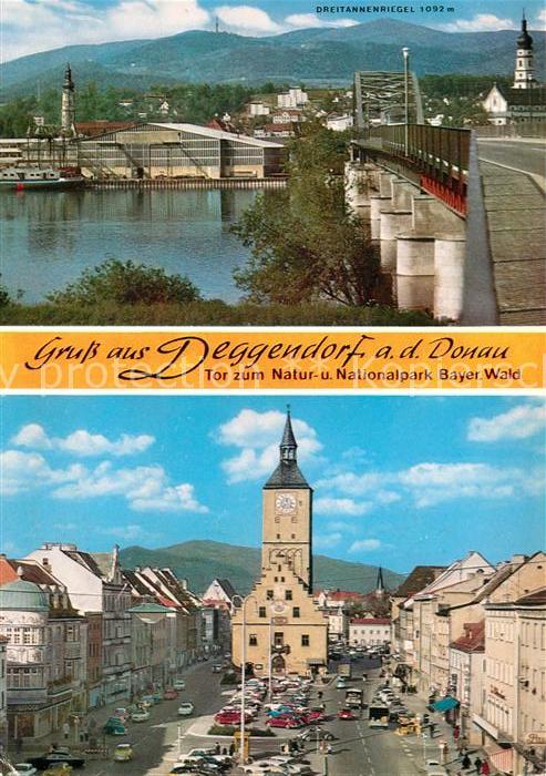 Deggendorf Donau Dreitannenriegel Marktplatz Rathaus