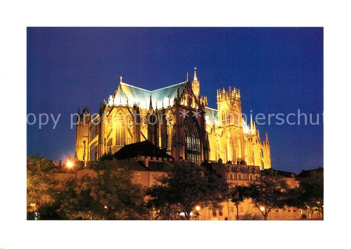 Metz  57 Moselle Cathedrale de Metz Vue de la prefecture