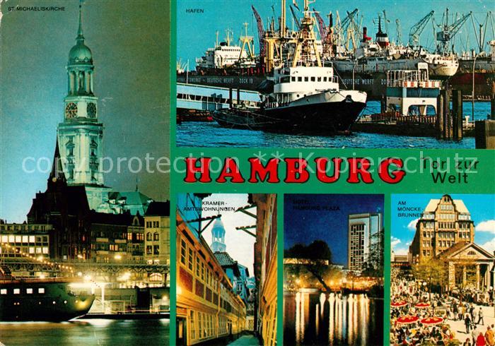 Hamburg St Michaeliskirche Hafen Kramer Amtswohnungen Am Moenckebrunnen