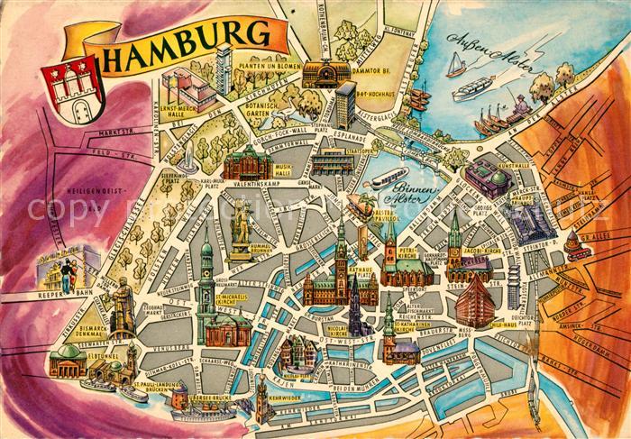 Hamburg Stadtkarte