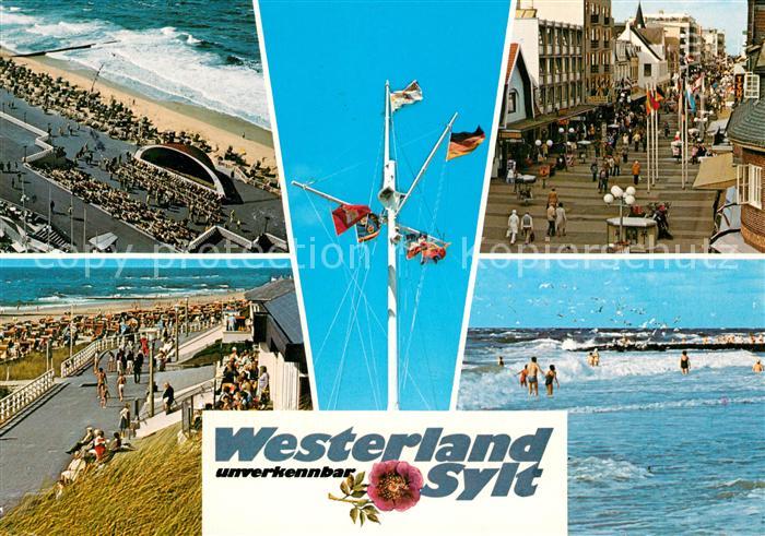 Westerland Sylt Kurkonzert Promenade Fussgaengerzone Badespass