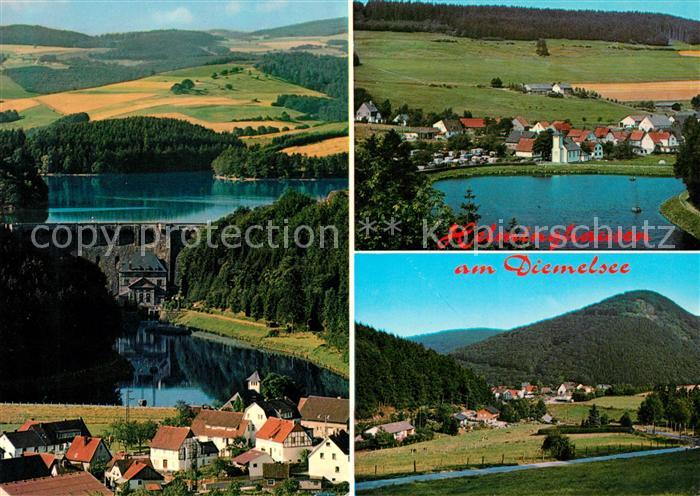 Helminghausen am Diemelsee Sperrmauer Ortsansichten