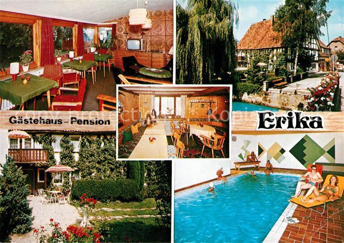 Wrexen Gaestehaus Pension Erika Gaststube Garten Swimmingpool