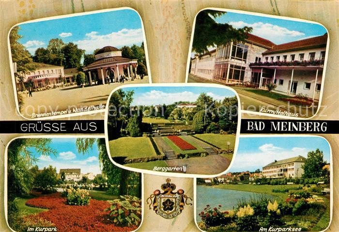 Bad Meinberg Brunnentempel Wandelhalle Kurmittelhaus Berggarten Kurpark Kurparks