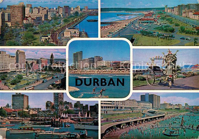 Durban South Africa Teilansichten Strandpartien