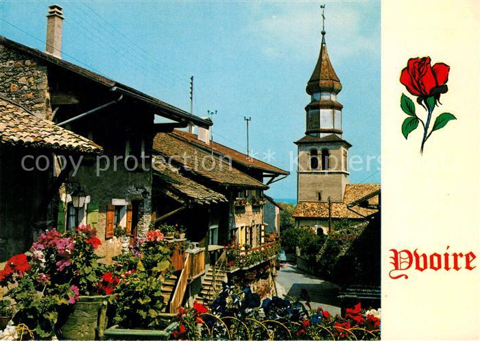 Yvoire Cite medievale Ses maisons fleuries Egl