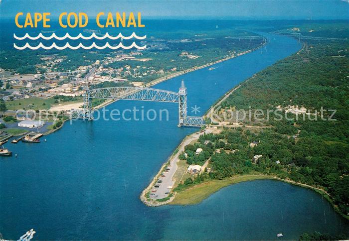 Cape Cod Mass. Buzzards Bay Boune Entrance Fliegeraufnahme