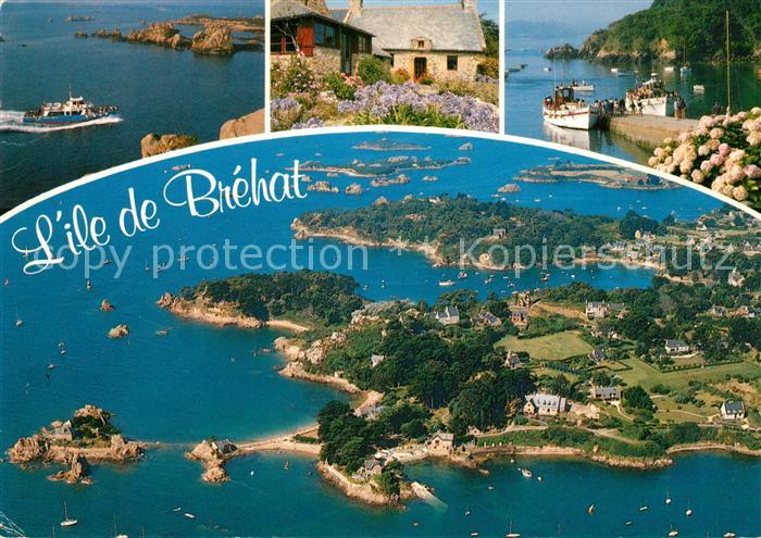 Ile-de-Brehat Teilansichten Fliegeraufnahme