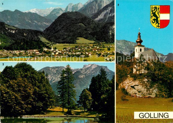 Golling Salzach mit Dachstein Eglsee St Nikolaus Kirchlein