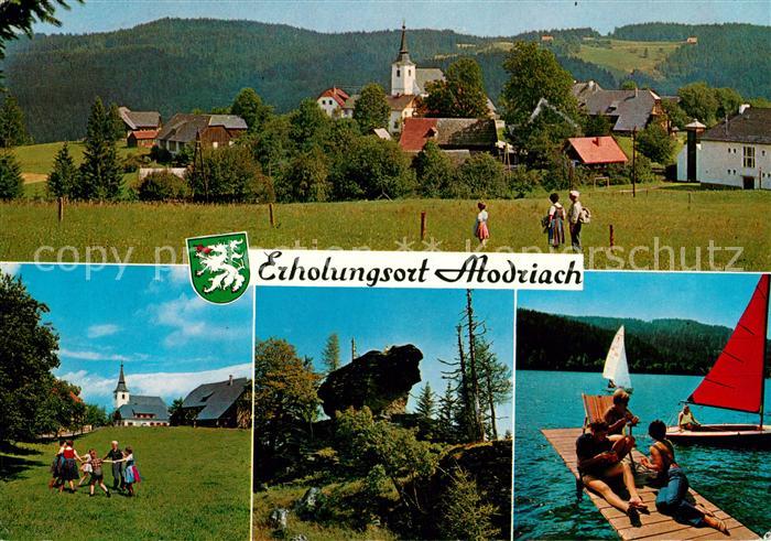 Modriach Gesamt Dorfwiese Tanz Gossofen Felsgruppe Stausee