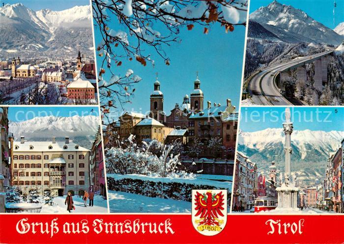 Innsbruck Nordkette Dom zu St Jakob Europabruecke Goldenes Dachl Annasaeule