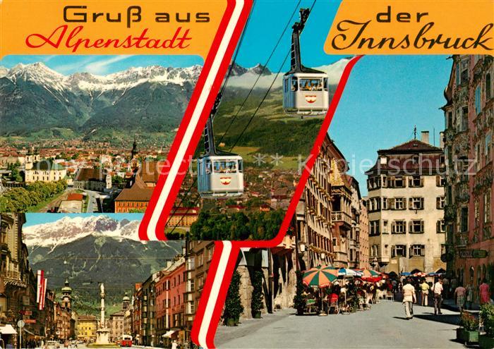 Innsbruck Stadtblick Annasaeule Seilbahn Markt