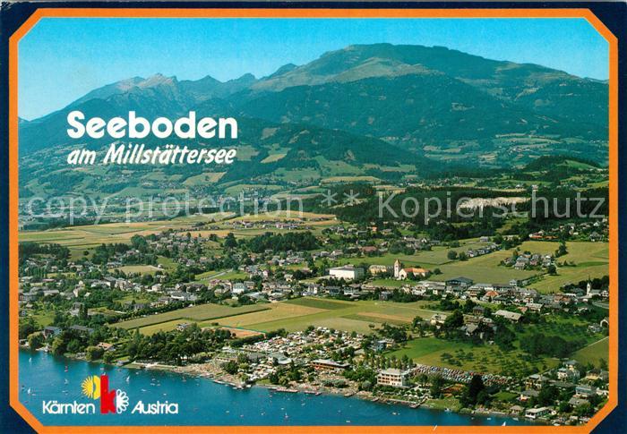 Seeboden Millstaettersee Fliegeraufnahme