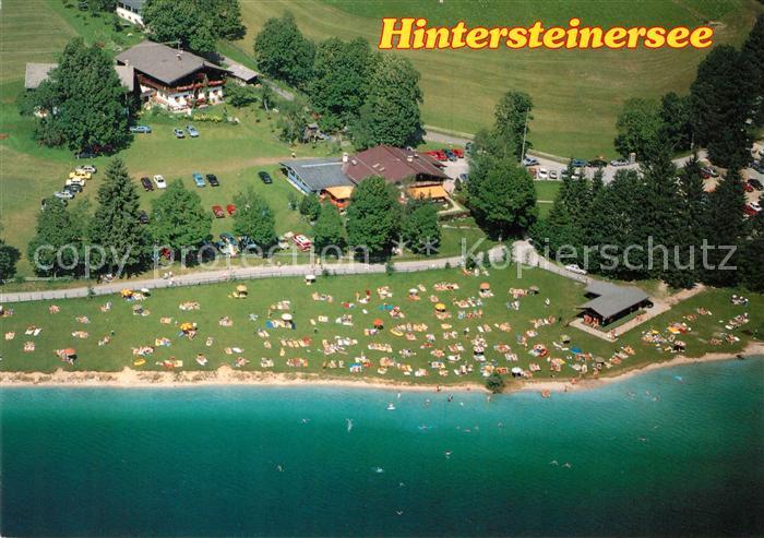 Hintersteinersee Cafe Restaurant Seestueberl Fliegeraufnahme