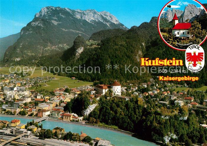 Kufstein Tirol Kaisergebirge Fliegeraufnahme