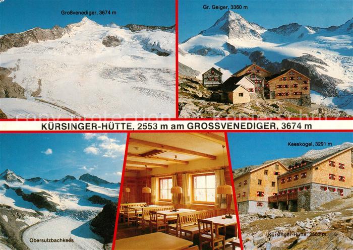 Grossvenediger Kuersinger Huette Obersulzbachkreis GrosserGeiger Winter