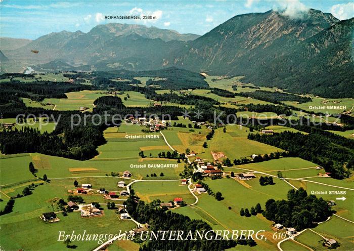 Unterangerberg Fliegeraufnahme Linden Baumgarten Embach Rofangebirge