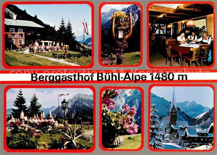 Mittelberg Kleinwalsertal Berggasthof Buehl Alpe Winterlandschaft