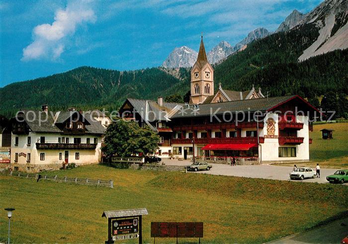 Ramsau Dachstein Steiermark Evangelische Kirche Gasthof Kirchenwirt Pehab