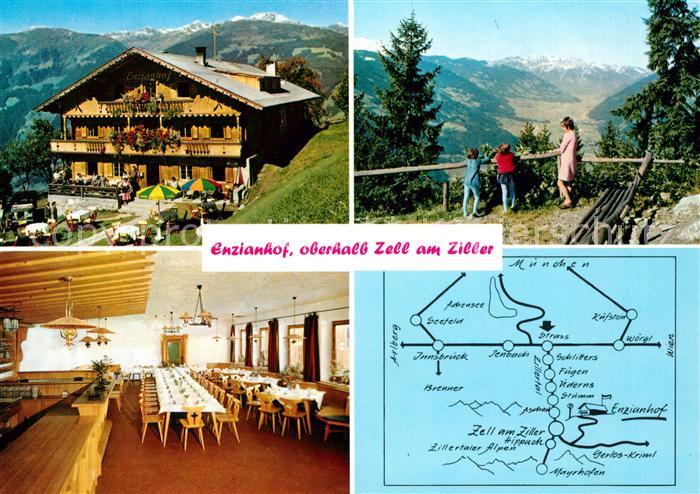 Zell Ziller Tirol Enzianhof Panorama Anfahrt