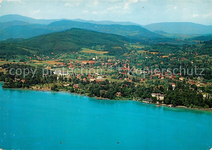 Krumpendorf Woerthersee Fliegeraufnahme