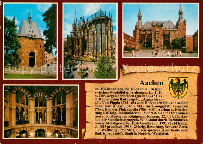 Aachen Dom Marschiertor Rathaus