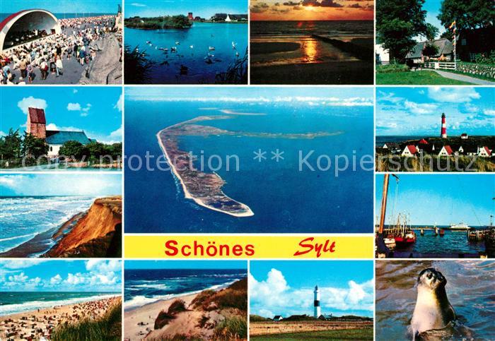 Sylt Konzerthalle Strand Leuchttuerme Fliegeraufnahme