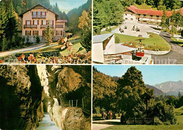 GARMISCH-PARTENKIRCHEN Bayern Ferienheim Partnachklamm Bergbahn Graseck Gasthof