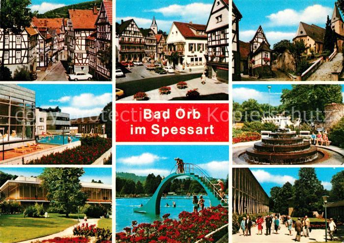 Bad Orb Schwimmbad Brunnen Salinen Marktplatz Kurhaus
