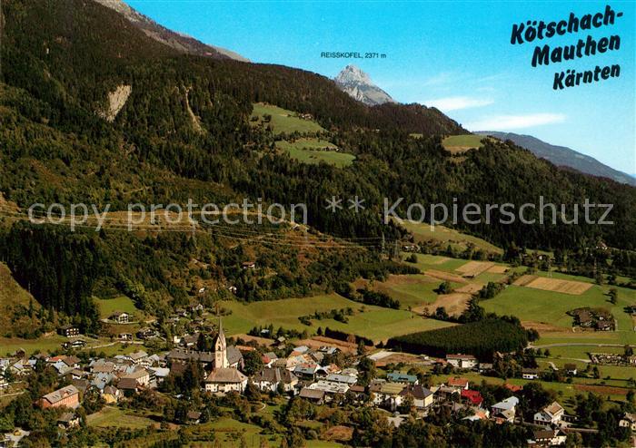 Koetschach-Mauthen Kaernten Fliegeraufnahme