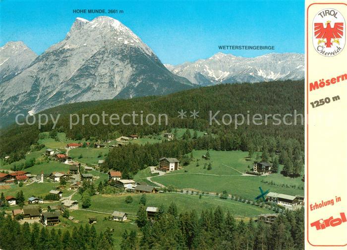 Moesern Fliegeraufnahme Panorama Hohe Munde Wettersteingebirge