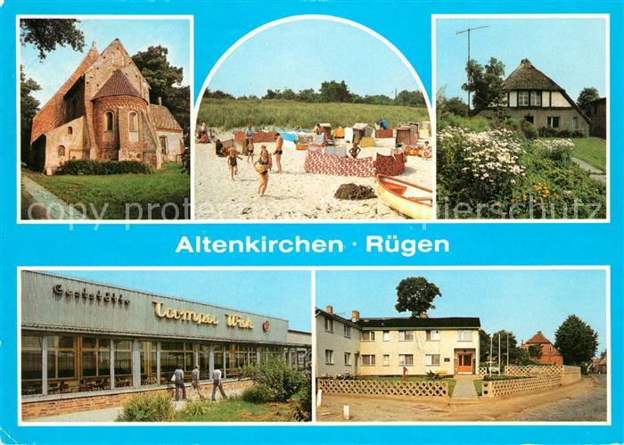 Altenkirchen Ruegen Strand Breege Juliusruh Altes Fischerhaus aelteste Kirche Tr