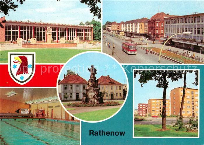 Rathenow Volksschwimmhalle Wilhelm Pieck Strasse Denkmal Kurfuersten