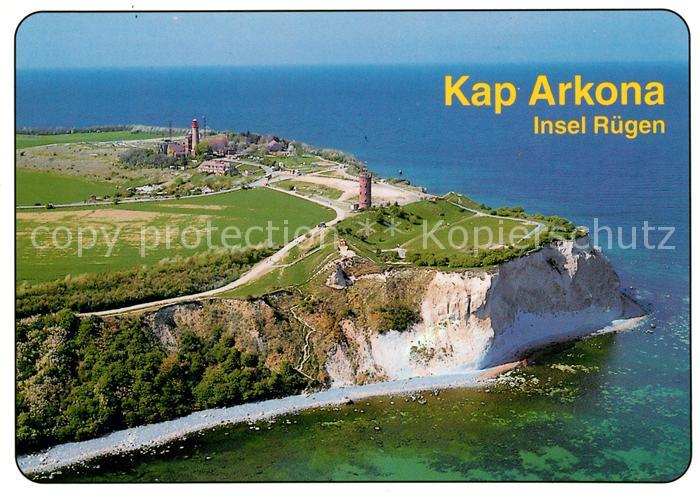 Kap Arkona Fliegeraufnahme Insel Ruegen Leuchtturm