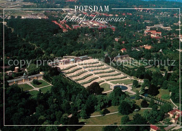 Potsdam Luftaufnahme Schloss Sanssouci