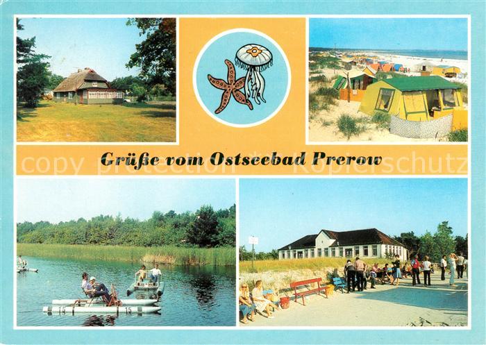 Prerow Ostseebad Rohrdachhaus Campingplatz A 19 Wassertreter Prerowstrom Duenenh