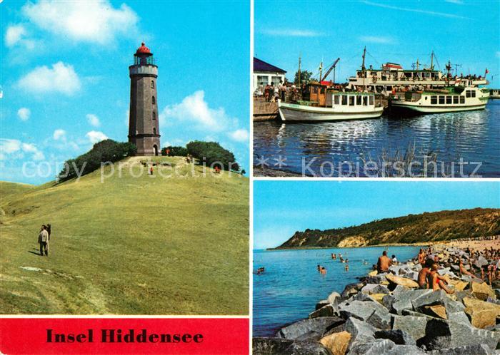 Insel Hiddensee Leuchtturm Vitte Hafen Kloster Strand