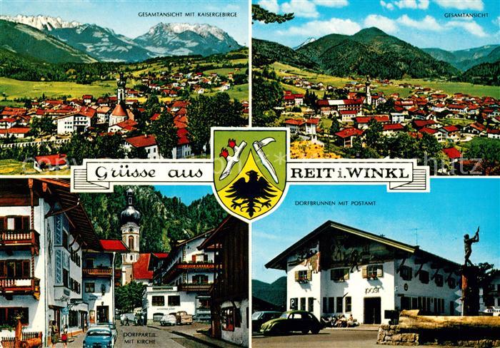 Reit Winkl Panorama Kaisergebirge Dorf Kirche