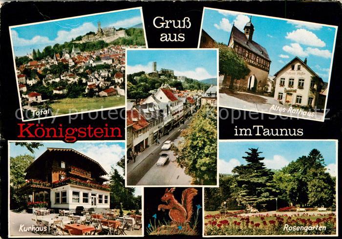 Koenigstein Taunus Altes Rathaus Rosengarten Kurhaus Panorama