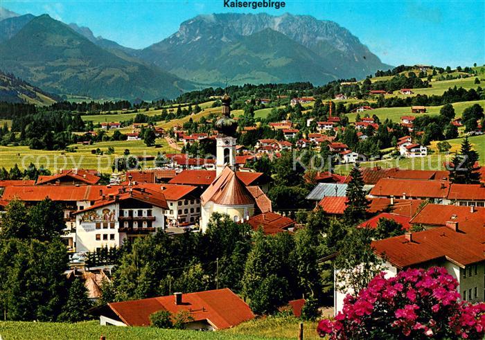 Reit Winkl Panorama Kirche Kaisergebirge