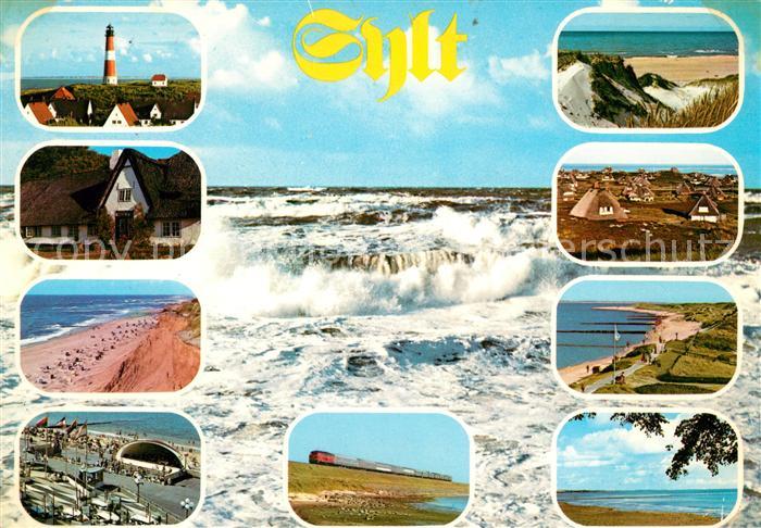 Sylt Leuchtturm Konzerthalle Eisenbahn Duenen